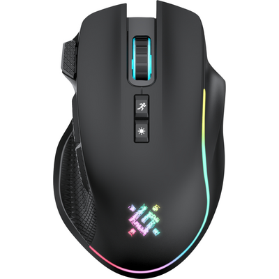 Мишка Defender Thunder GM-213, бездротова, ігрова, 8кн., 1600 dpi., 400 mAh, чорна