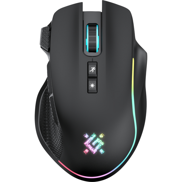 Мишка Defender Thunder GM-213, бездротова, ігрова, 8кн., 1600 dpi., 400 mAh, чорна