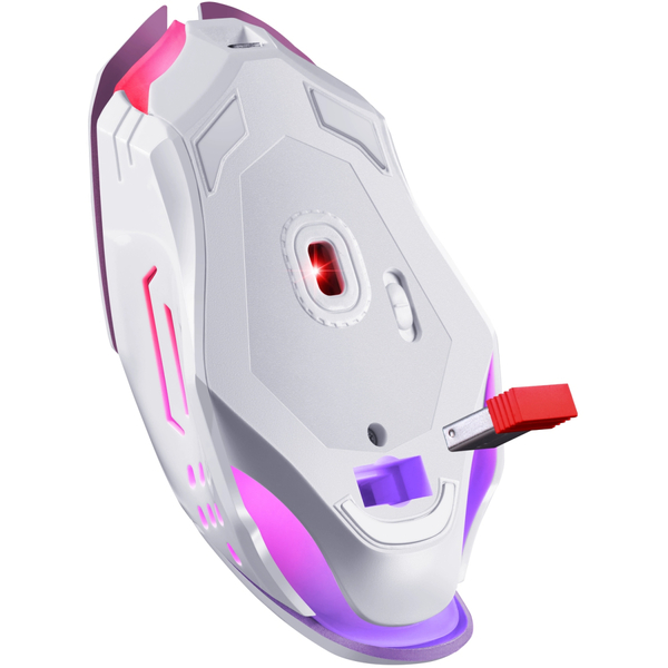 Мишка Defender Katana GM-511, бездротова, ігрова, 6кн., 3200 dpi., 400 mAh, біла