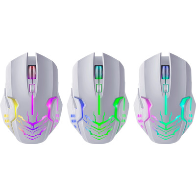 Мишка Defender Katana GM-511, бездротова, ігрова, 6кн., 3200 dpi., 400 mAh, біла