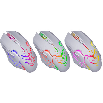 Мишка Defender Katana GM-511, бездротова, ігрова, 6кн., 3200 dpi., 400 mAh, біла