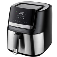 Мультипіч Sencor Vita Fryer, 1600Вт, чаша-6,5л, сенсорне керув., 10 програм, пластик, нерж. сталь-чорний