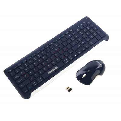 Комплект (клавіатура, миша) Maxxter KMS-WCM-01BL-UA Dark Blue