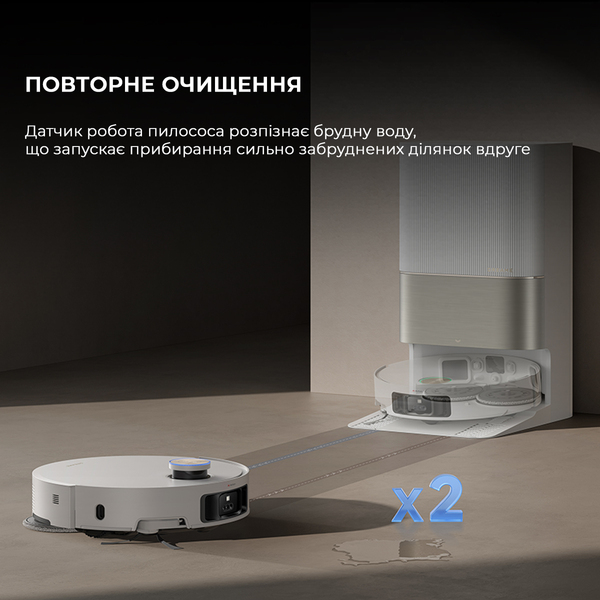 Робот-пилосос Dreame X50 Ultra Complete White (RLX85CE-4-WH)