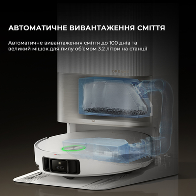 Робот-пилосос Dreame X50 Ultra Complete White (RLX85CE-4-WH)