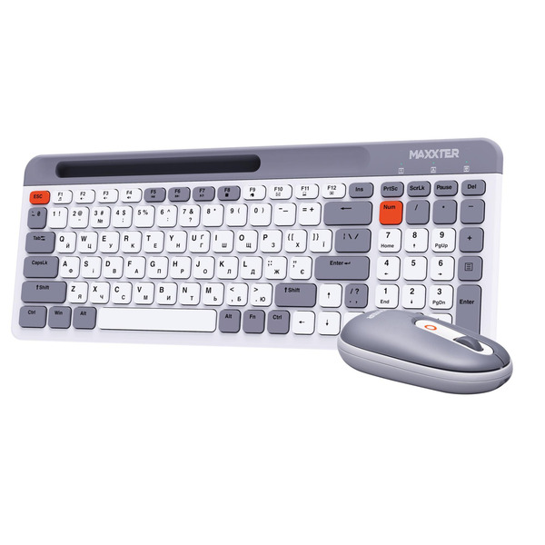 Комплект (клавіатура, миша) Maxxter KMS-WCM-03G-UA