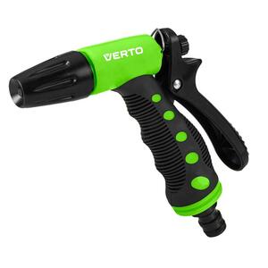 Зрошувач ручний Verto, пістолетний, 1/2"-3/4", 2 функції, регулювання напорурегулювання напору / розпилу води, тримач двокомпонентний