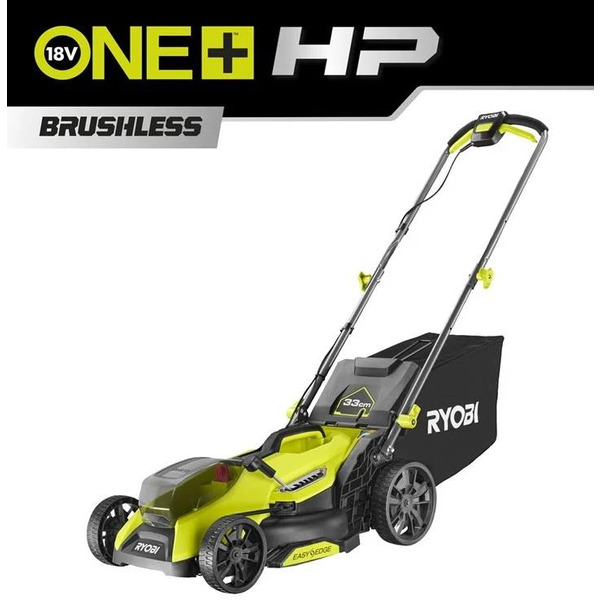 Газонокосарка акумуляторна Ryobi ONE+ HP RY18LMX33A-0 18В 33см 30л 25-90мм 9.3кг без АКБ та ЗП