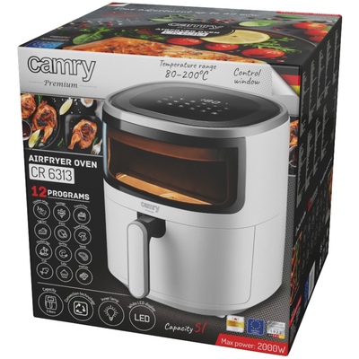 Мультипіч Camry CR 6313 1500Вт/чаша 5л/програм:12/сенсорне керування/таймер/біла