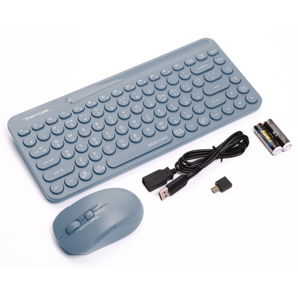 Комплект (клавіатура, миша) бездротовий A4Tech FG3200 Air2 Blue