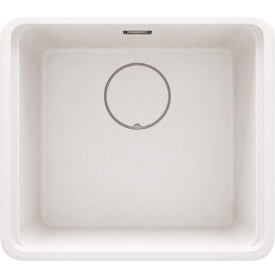 Мийка кухонна Deante Momi, граніт, квадрат, без крила, 500х440х230мм, чаша - 1, універсальна, алебастр + кухонна дошка