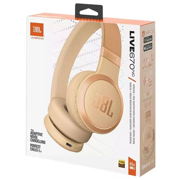 Навушники JBL Live 670NC Sandstone (JBLLIVE670NCSAT)