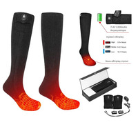 Шкарпетки з підігрівом 2E Race Plus Black високі, розмір M