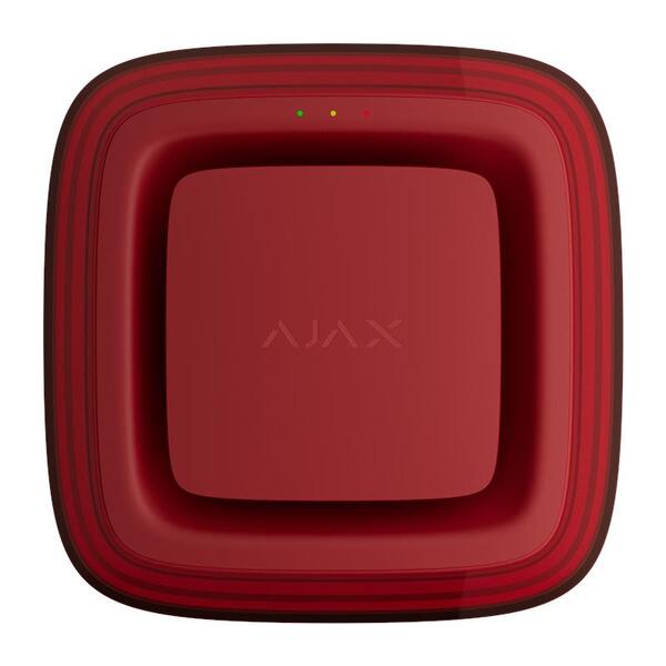 Датчик светозвуковой пожарный Ajax EN54 FireProtect VAD Sounder red, Jeweller, EN54, беспроводной, красный