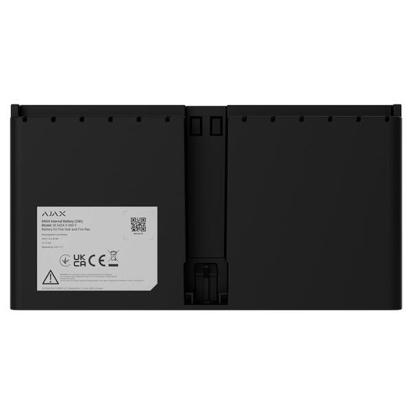 Акумулятор Ajax EN54 Internal Battery 24h black, для Ajax Fire Hub і Ajax Fire Rex, 24 год, EN54, чорний