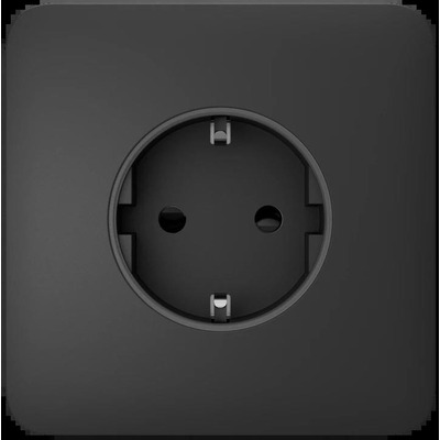 Передня панель для вбудованої розетки Ajax SoloCover for Outlet Basic, graphite