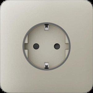 Передня панель для вбудованої розетки Ajax SoloCover for Outlet Basic, ivory