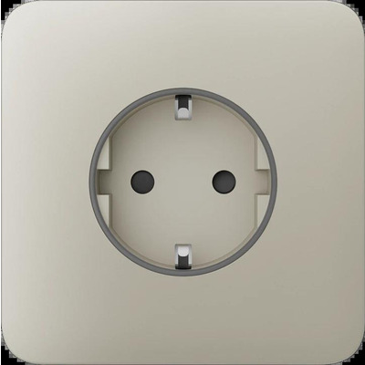 Передня панель для вбудованої розетки Ajax SoloCover for Outlet Basic, ivory