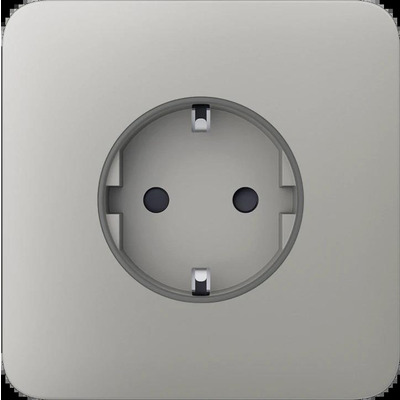 Передня панель для вбудованої розетки Ajax SoloCover for Outlet Basic, oyster