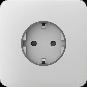 Передня панель для вбудованої розетки Ajax SoloCover for Outlet Basic, білий