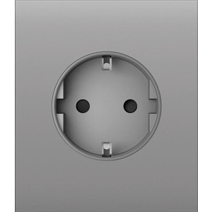 Центральна панель для вбудованої розетки Ajax CenterCover for Outlet Basic, fog