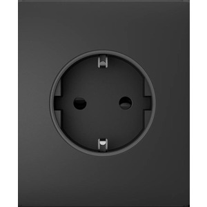 Центральна панель для вбудованої розетки Ajax CenterCover for Outlet Basic, graphite