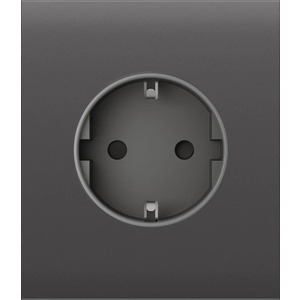 Центральна панель для вбудованої розетки Ajax CenterCover for Outlet Basic, grey