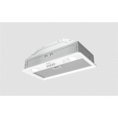 Витяжка Ardesto вбудована, 52см, 450м3ч, метал, 2х1Вт LED, кнопкове, білий