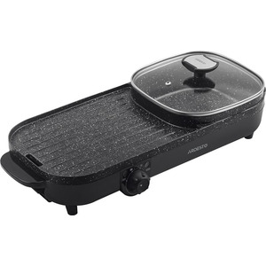 Гриль Ardesto барбекю 2в1, 1500Вт, темп. режимів, пластик, чорний, метал