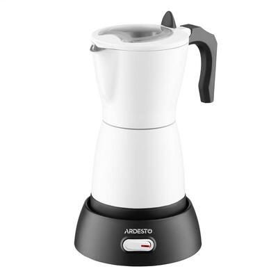 Кавоварка Ardesto електрична гейзерна  0.3л, мелена, білий