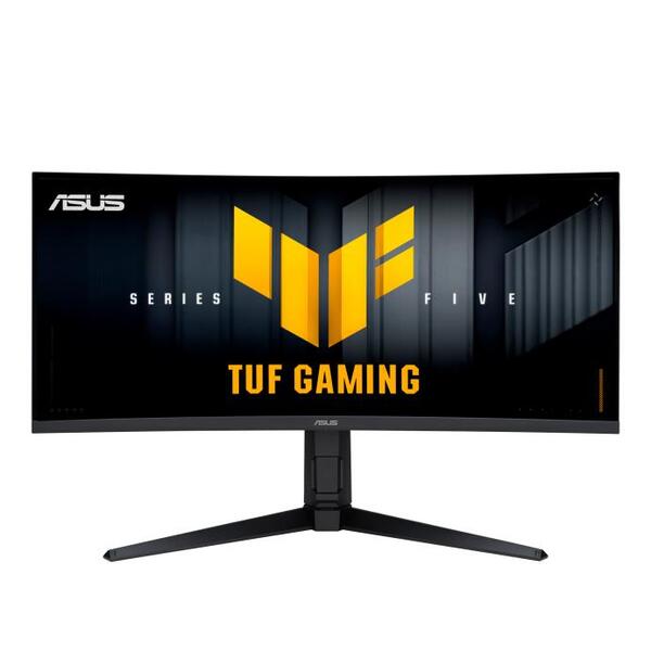 Монітор Asus 34" TUF Gaming VG34WQML5A 2xHDMI, 2xDP, 3xUSB, MM, VA, 3440x1440, 21:9, 250Hz, 0.5ms, sRGB 130%, CURVED, AdaptiveSync, HAS, HDR400