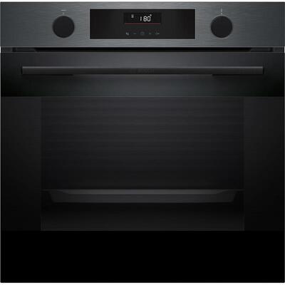 Духова шафа Bosch електрична, 76л, A, дисплей, конвекція, телескопічні направляючі, темно-сірий