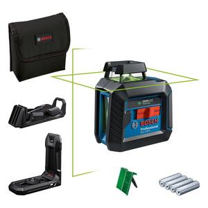 Нівелір лазерний Bosch Professional GLL2-20G+LB10+DK10, до 10, ±0.2мм/м, 4AAx1.5В, IP64, чохлом, мішень, 0.9кг