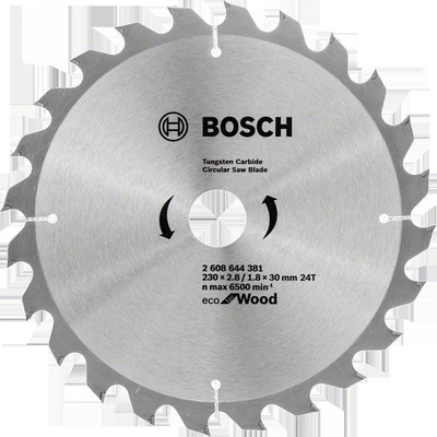 Диск пиляльний Bosch Professional Eco for Wood 230x30-24T