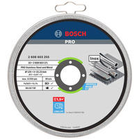 Диск відрізний Bosch Professional Stand по металу, 125х1.0х22.2мм, 10шт