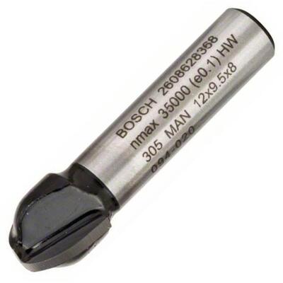 Фреза галтельна Bosch Professional Std S8 R6 D12 L9.2