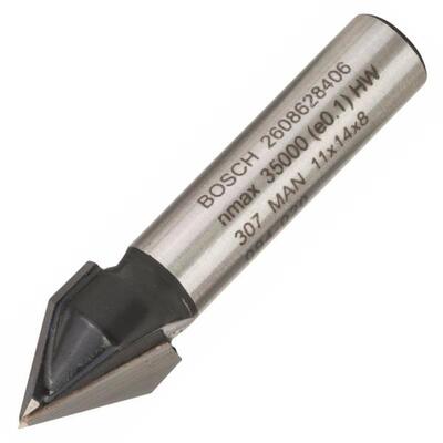 Фреза пазова V-подібна Bosch Professional V Std S8 D11 L14 60°