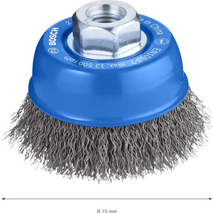 Щітка чашкова Bosch Professional кручена сталь 70мм 0.3мм M14