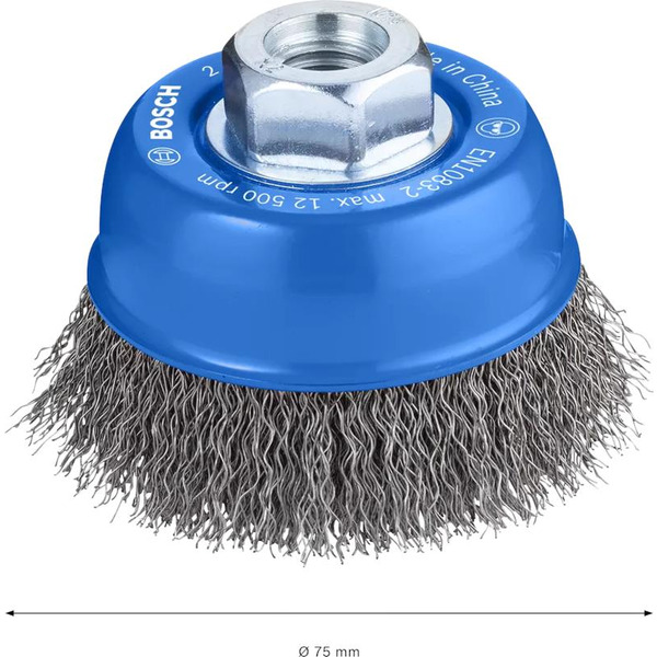 Щітка чашкова Bosch Professional кручена сталь 70мм 0.3мм M14