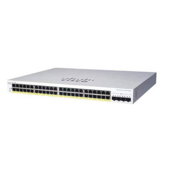 Комутатор Cisco CBS220 48хGE, 4x1G SFP, Smart