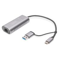Адаптер DIGITUS USB-C/USB 3.0 - 2.5 Gbps Ethernet