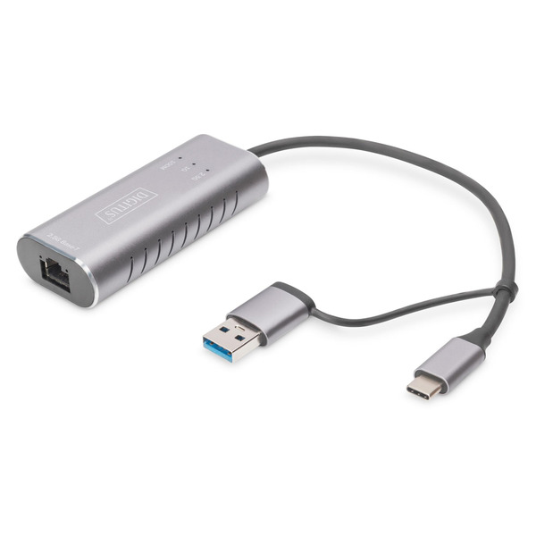 Адаптер DIGITUS USB-C/USB 3.0 - 2.5 Gbps Ethernet