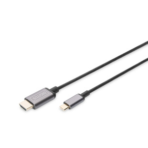 Адаптер DIGITUS USB-C - HDMA UHD 4K, M/M, 1.8м