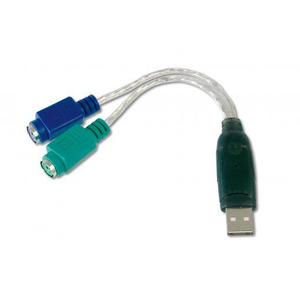 Адаптер DIGITUS USB 1.1 - 2xPS/2, M/F