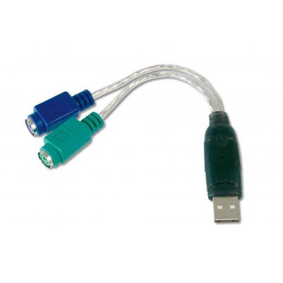 Адаптер DIGITUS USB 1.1 - 2xPS/2, M/F