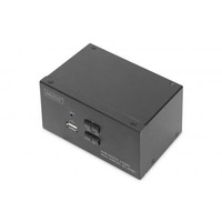 Комутатор DIGITUS Desktop HDMA KVM, 2 Port, Dual Display, 4K