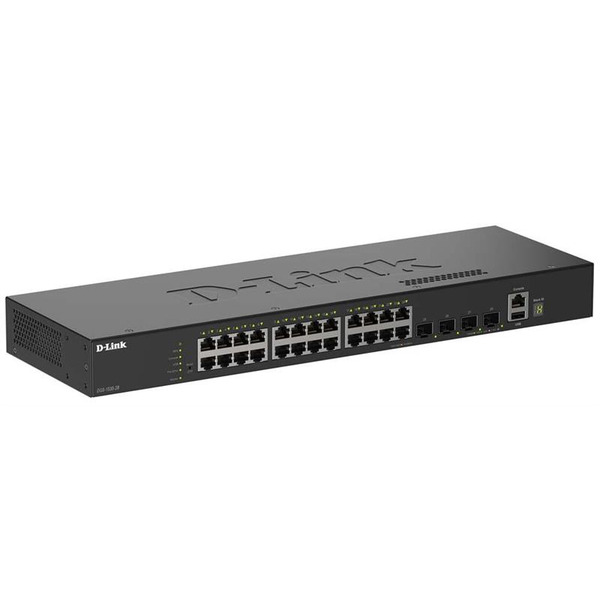 Комутатор D-Link DGS-1530-28 24xGE, 4xSFP+ Керований. L2+