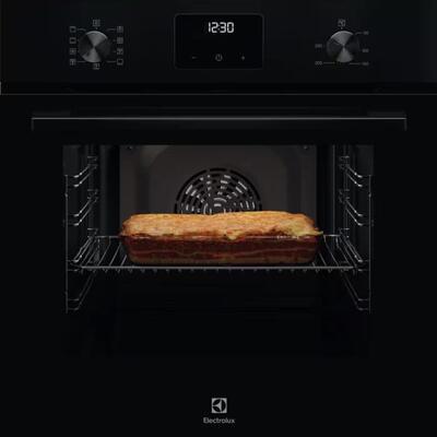 Духова шафа Electrolux електрична, 65л, A, дисплей, конвекція, телескопічні напрямні, чорний