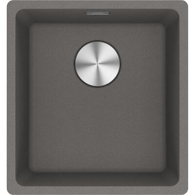 Мийка кухонна Franke Maris, фраграніт, прямокутник, без крила, 553х433х200мм, чаша - 1, монтаж під стільницю, MRG 110-37, сірий камінь