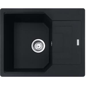 Мийка кухонна Franke Urban, фраграніт, прямокутник, з крилом, 620х500х220мм, чаша - 1, врізна, оборотна, UBG 611-62, чорний матовий